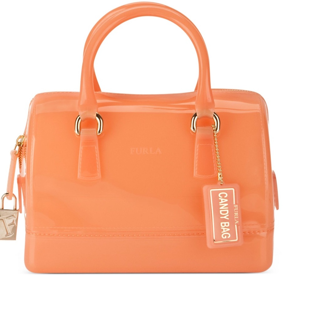 Orange- Peach Medium Furla Candy Bag